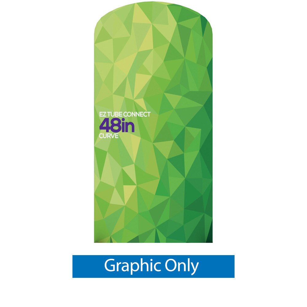 4 ft. EZ Tube® Connect Curved Top — Single Sided Graphic Only